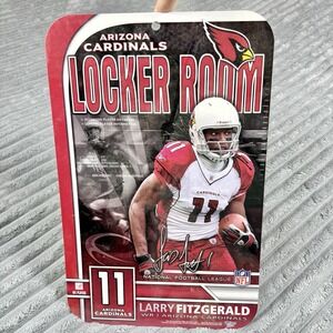 Arizona Cardinals 2009 locker room Larry Fitzgerald poster 11x16 Vintage Mancave